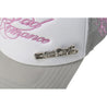 ROSEMAESE ROSE PIN BASEBALL CAP-GREY