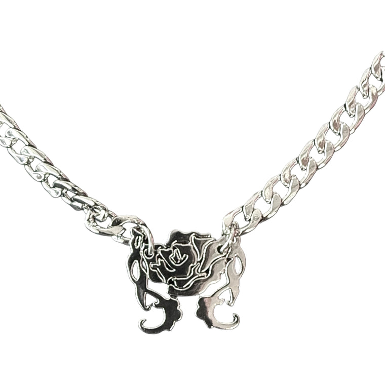 ROSEMAESE ROSEMAESE SILVER LOGO NECKLACE-SILVER