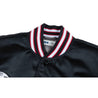 SCENE BY ICE FIRE SATIN VARSITY JACKET-BLACK RED