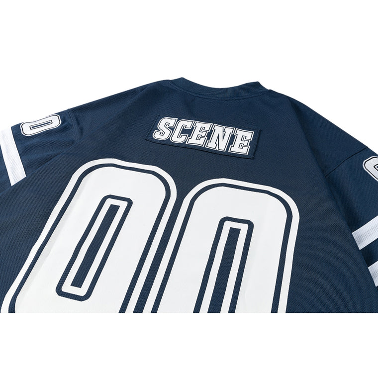 SCENE BY ICE FIRE SCENE BOYS AMERICAN FOOTBALL JERSEYS 002-BLUE