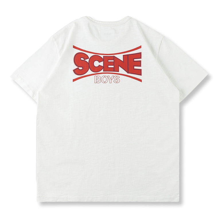 SCENE BY ICE FIRE SCENE BOYS NECK BLINDING TEE-WHITE