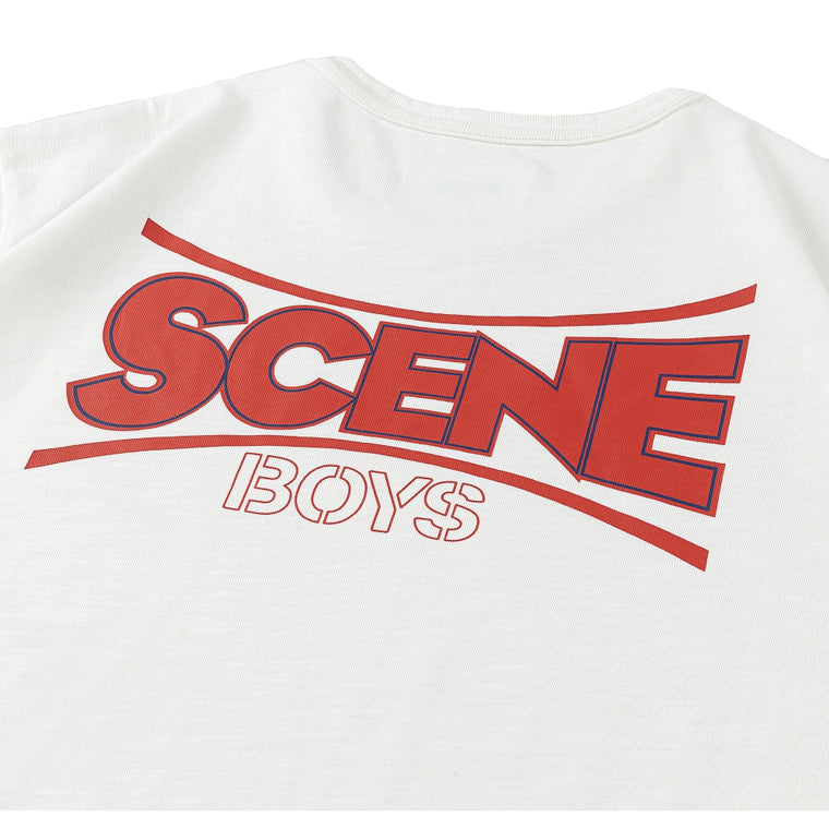 SCENE BY ICE FIRE SCENE BOYS NECK BLINDING TEE-WHITE