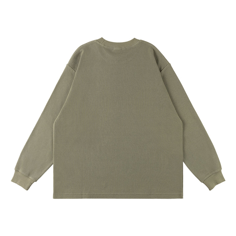 SCENE BY ICE FIRE SCENE BOYS WAFFLE LONG SLEEVE-GREEN