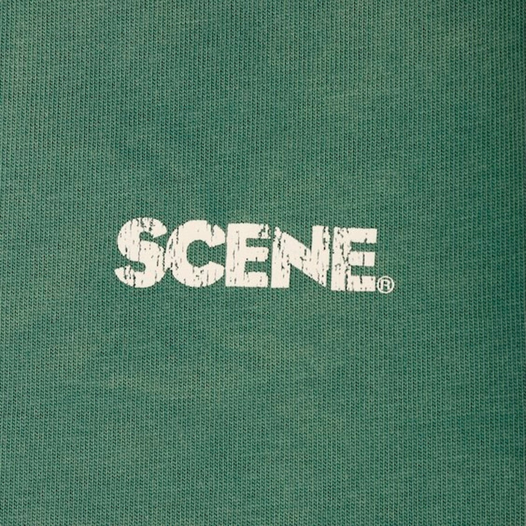 SCENE BY ICE FIRE SNOW WASHED CLASSIC TEE // 005-GREEN
