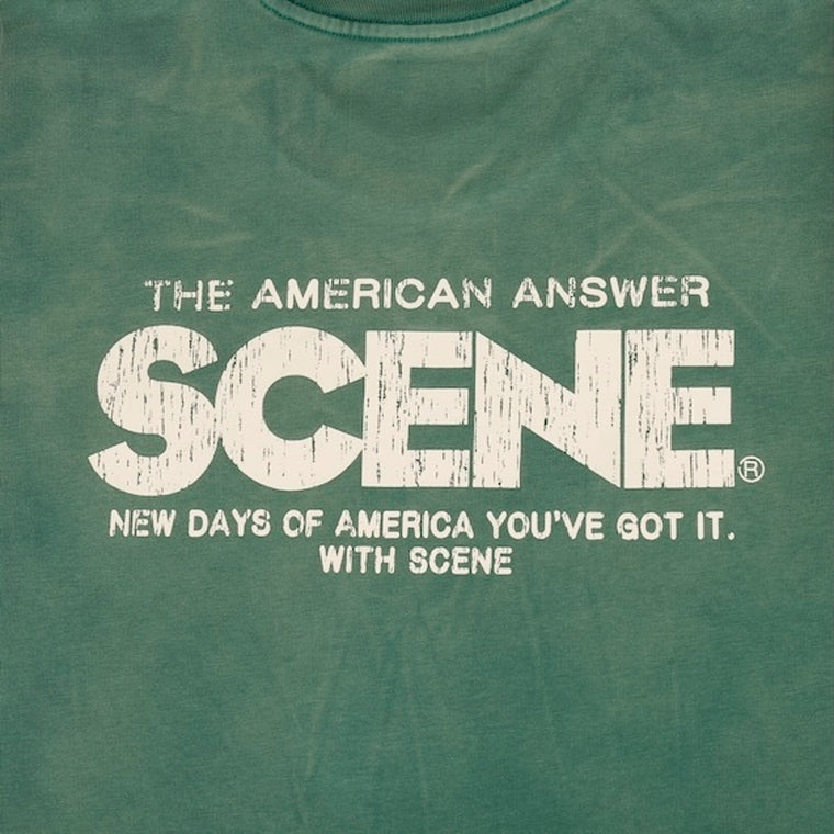 SCENE BY ICE FIRE SNOW WASHED CLASSIC TEE // 005-GREEN