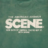 SCENE BY ICE FIRE SNOW WASHED CLASSIC TEE // 005-GREEN