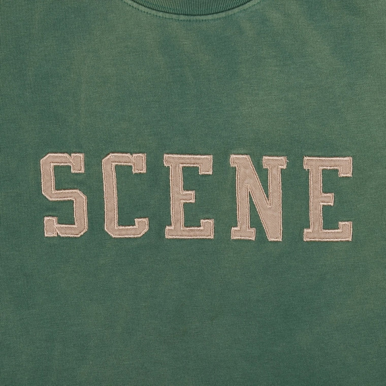 SCENE BY ICE FIRE SCENE SNOW WASHED TEE-GREEN