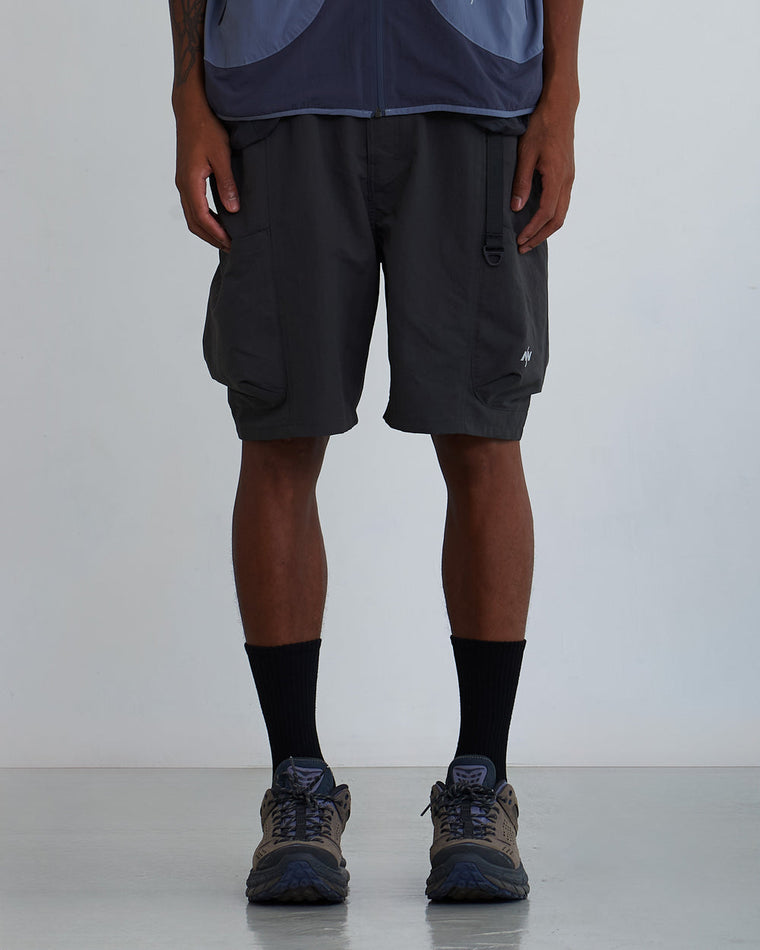 NINE POINT NINE SHORELINE BELT POCKET SHORTS-BLACK