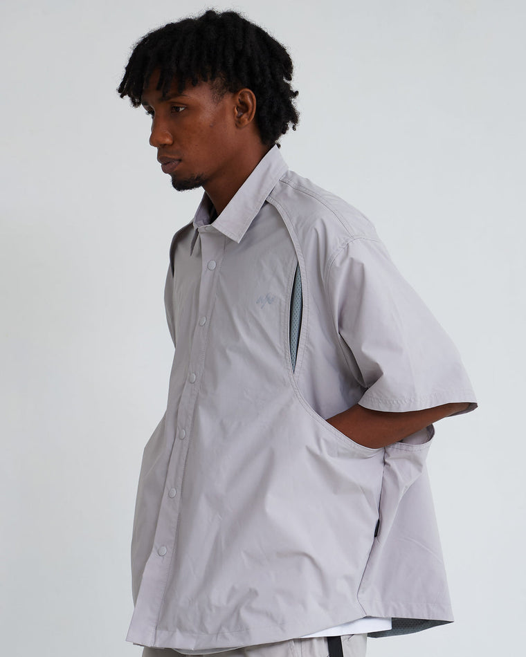 NINE POINT NINE SHORELINE LAYER S/S SHIRT-IVORY