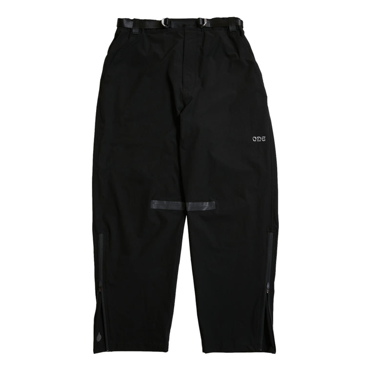 OPEN DIALOGUE SIDE ZIPPER PANTS-BLACK