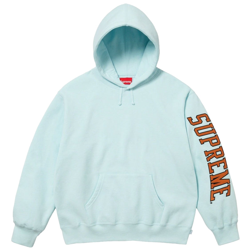 SUPREME SLEEVE ARC HOODED SWEATSHIRT-PALE BLUE