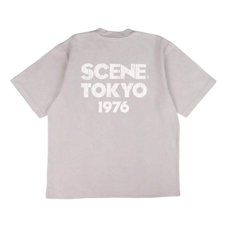 SCENE BY ICE FIRE SNOW WASHED TOKYO 1976 TEE-GREY