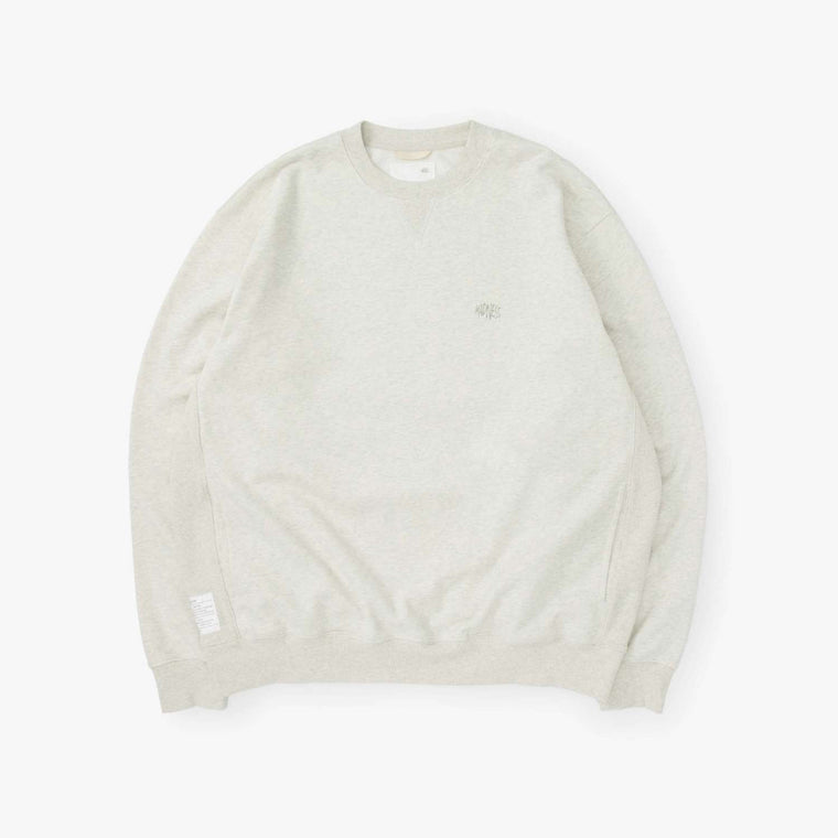 MADNESS SOLID CREW SWEAT. BOXY-OATMEAL