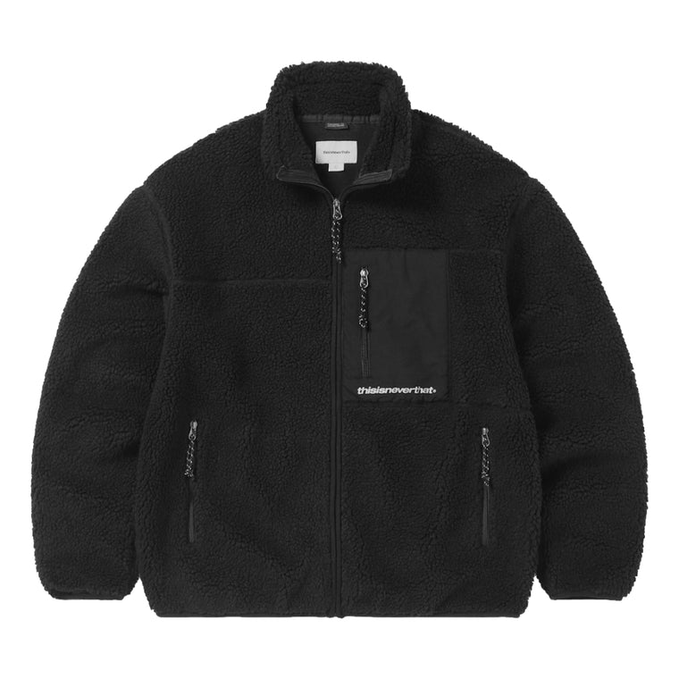 THIS IS NEVER THAT SP SHERPA FLEECE JACKET-BLACK