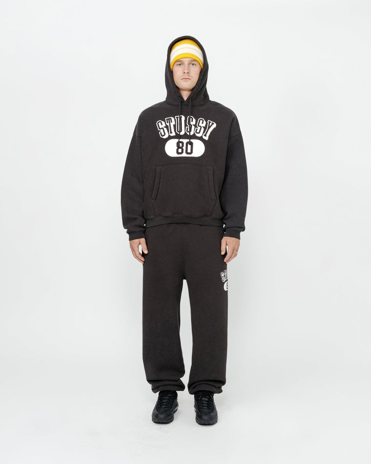 STUSSY STUSSY 80 RELAXED HOOD-BLACK