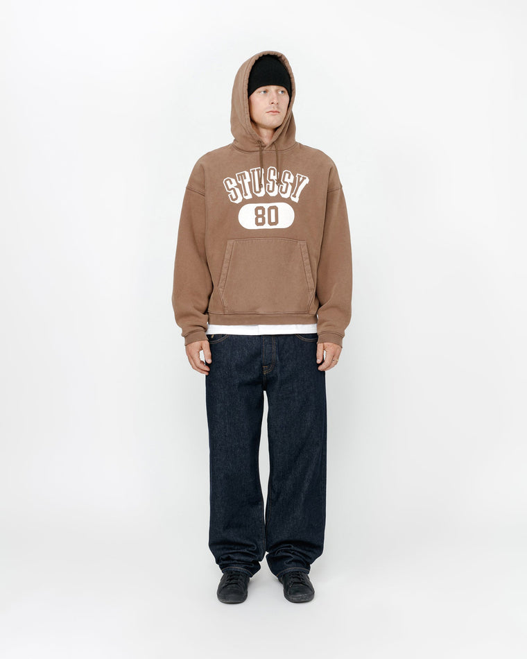 STUSSY STUSSY 80 RELAXED HOOD-BROWN