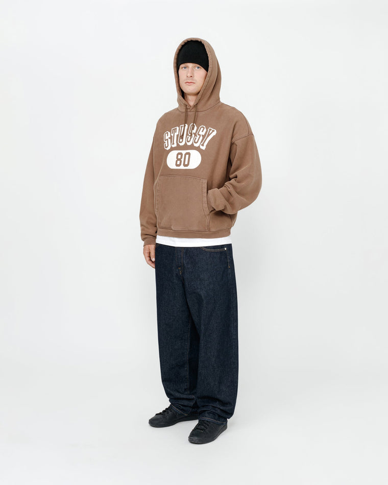 STUSSY STUSSY 80 RELAXED HOOD-BROWN