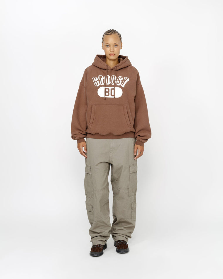 STUSSY STUSSY 80 RELAXED HOOD-BROWN