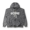 SCENE BY ICE FIRE WASHED ZIP UP HOODIE-GREY