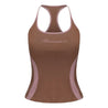 ROSEMAESE SEAMED HALTER TOP-BROWN