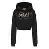 ROSEMAESE STREET MODE SHORT HOODIE-BLACK