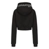 ROSEMAESE STREET MODE SHORT HOODIE-BLACK