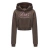 ROSEMAESE STREET MODE SHORT HOODIE-DARK GREY