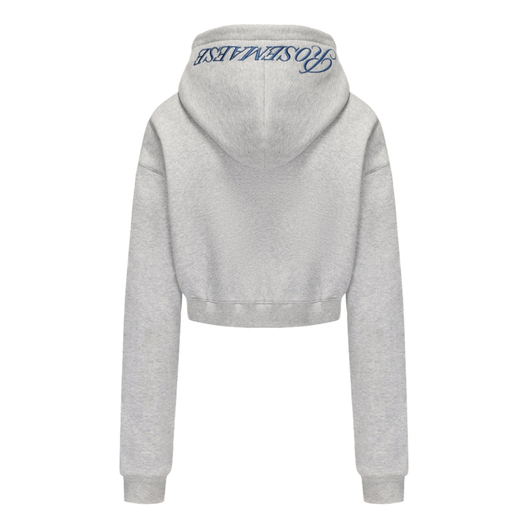 ROSEMAESE STREET MODE SHORT HOODIE-GREY