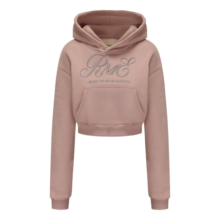 ROSEMAESE STREET MODE SHORT HOODIE-PINK