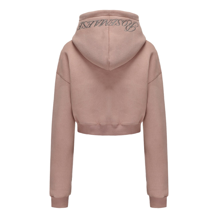 ROSEMAESE STREET MODE SHORT HOODIE-PINK