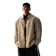 TEAMJOINED TECH LONG SLEEVES COACH SHIRT-SAND