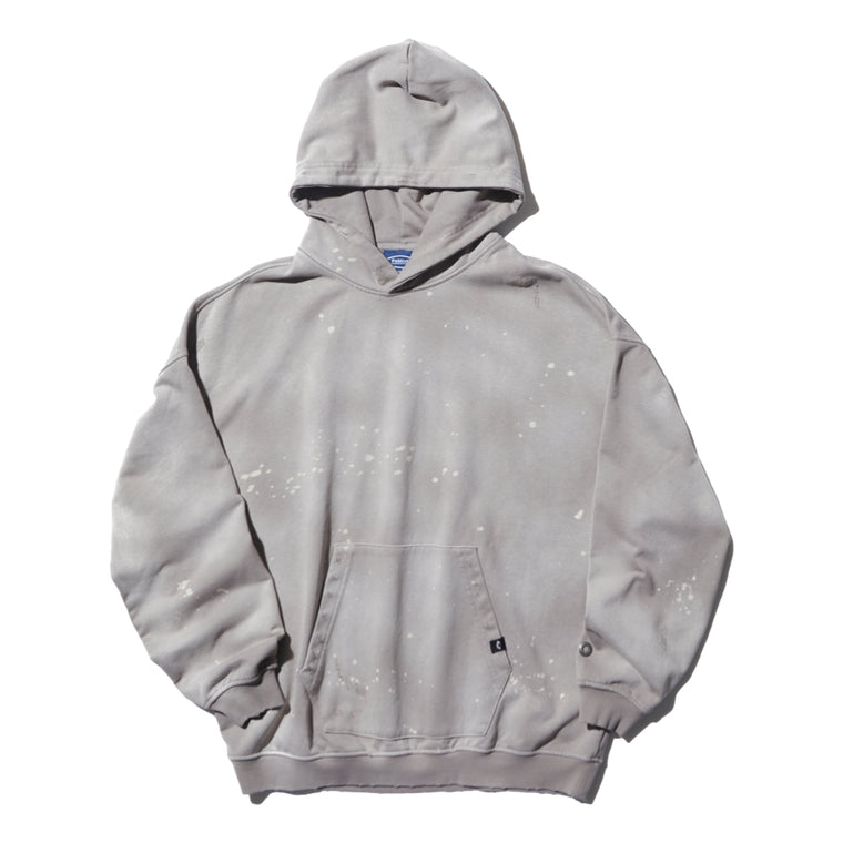 PUBLISH THE CLUB EMBROIDERY WASHED HOODIE-GREY