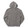 PUBLISH THE CLUB EMBROIDERY WASHED ZIP UP HOODIE-GREY