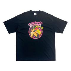 2ND CLOSET THE SHOW MUST GO ON PRINTED T-SHIRT-BLACK