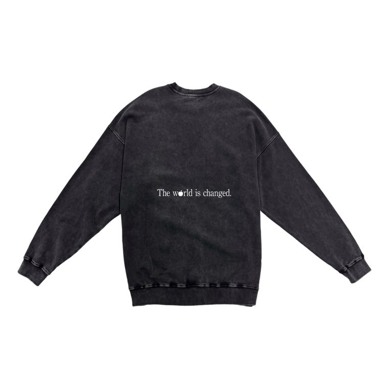 2ND CLOSET THINK DIFFICULT SWEAT SHIRT-BLACK