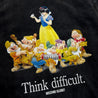 2ND CLOSET THINK DIFFICULT SWEAT SHIRT-BLACK