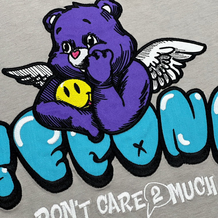 2ND CLOSET "THINKIN' BEAR" APPLIQUE S/S T-SHIRT-GREY