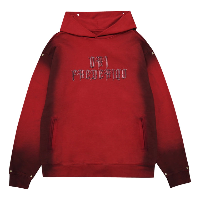 ORI FREDERIQO TIE DYE SWEATSHIRT-RED