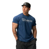 TEAMJOINED TJTC™ ADAPT CLUB LOGO DROP SHOULDER MUSCLE TEE-DARK BLUE