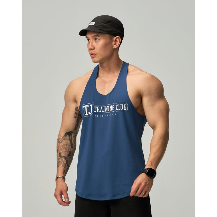 TEAMJOINED TJTC™ ADAPT CLUB LOGO MUSCLE STRINGER-DARK BLUE