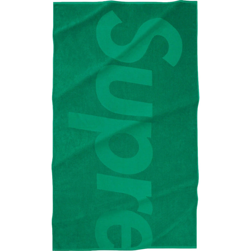 SUPREME TONAL LOGO TOWEL-GREEN - Popcorn Store