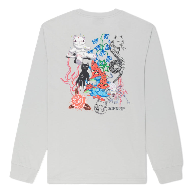 RIPNDIP TRAVIS LONG SLEEVE-GREY