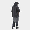 MEANSWHILE TRINITY CHAMBRAY SAFARI S/S SHIRT-IVORY BLACK