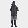 MEANSWHILE TRINITY CHAMBRAY SAFARI S/S SHIRT-IVORY BLACK