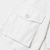 MEANSWHILE TRINITY CHAMBRAY SAFARI S/S SHIRT-WHITE