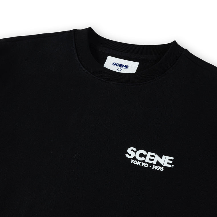 SCENE BY ICE FIRE TOKYO 1976 SWEATER-BLACK