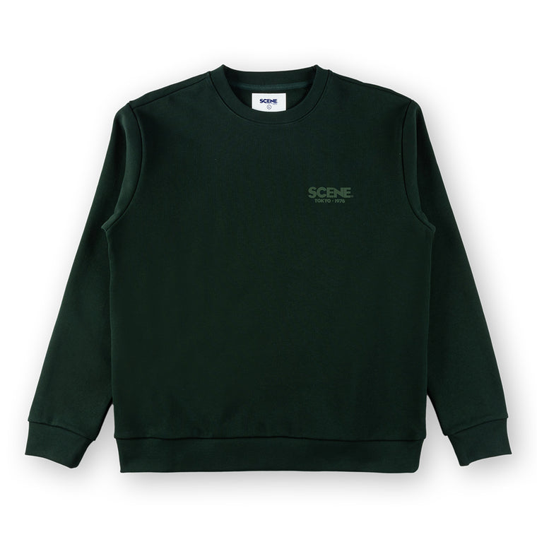 SCENE BY ICE FIRE TOKYO 1976 SWEATER-DARK GREEN