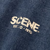 SCENE BY ICE FIRE WASHED TOKYO 1976  LONG TEE-NAVY