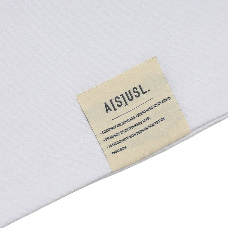 A[S]USL VERTICAL LOGO TEE-WHITE