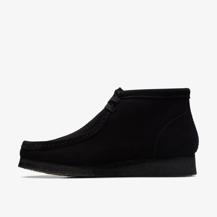 CLARKS ORIGINAL WALLABEE BOOT-BLACK SUEDE